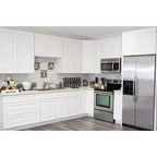 CASAINC 36 in. W x 34.5 in. H x 24 in. D 2-Drawer Base Kitchen Cabinet  Soft-Close, Plywood Frame - Ready to Assemble