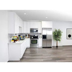CASAINC 36 in. W x 34.5 in. H x 24 in. D 2-Drawer Base Kitchen Cabinet  Soft-Close, Plywood Frame - Ready to Assemble