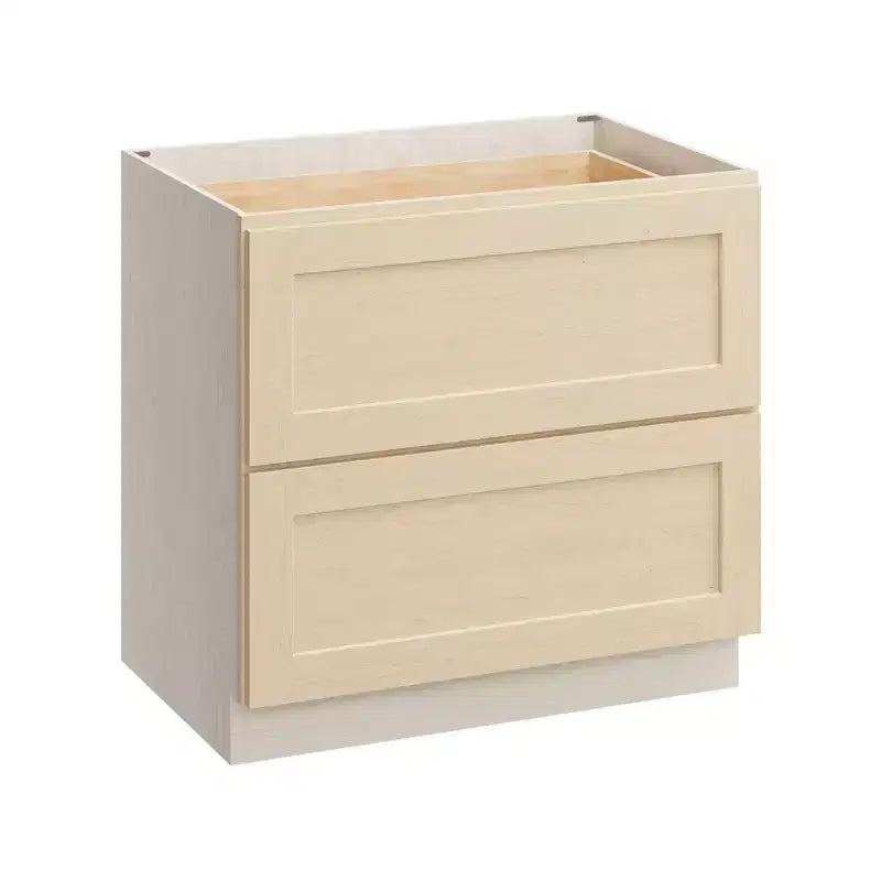 CASAINC 36 in. W x 34.5 in. H x 24 in. D 2-Drawer Base Kitchen Cabinet  Soft-Close, Plywood Frame - Ready to Assemble