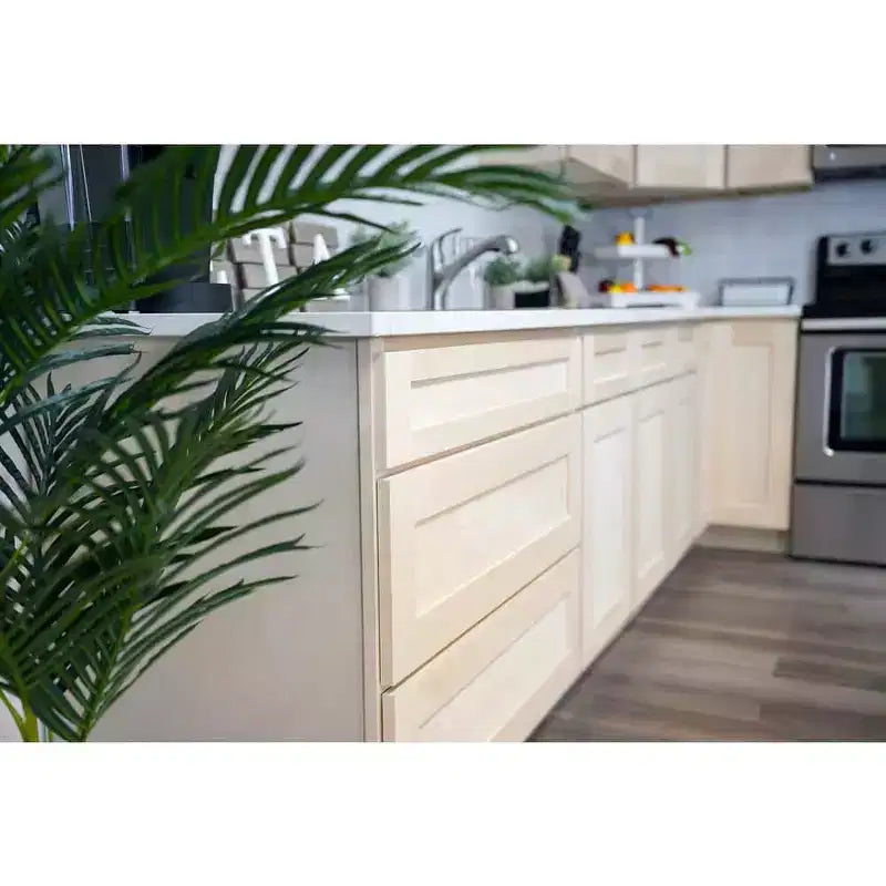 CASAINC 36 in. W x 34.5 in. H x 24 in. D 2-Drawer Base Kitchen Cabinet  Soft-Close, Plywood Frame - Ready to Assemble