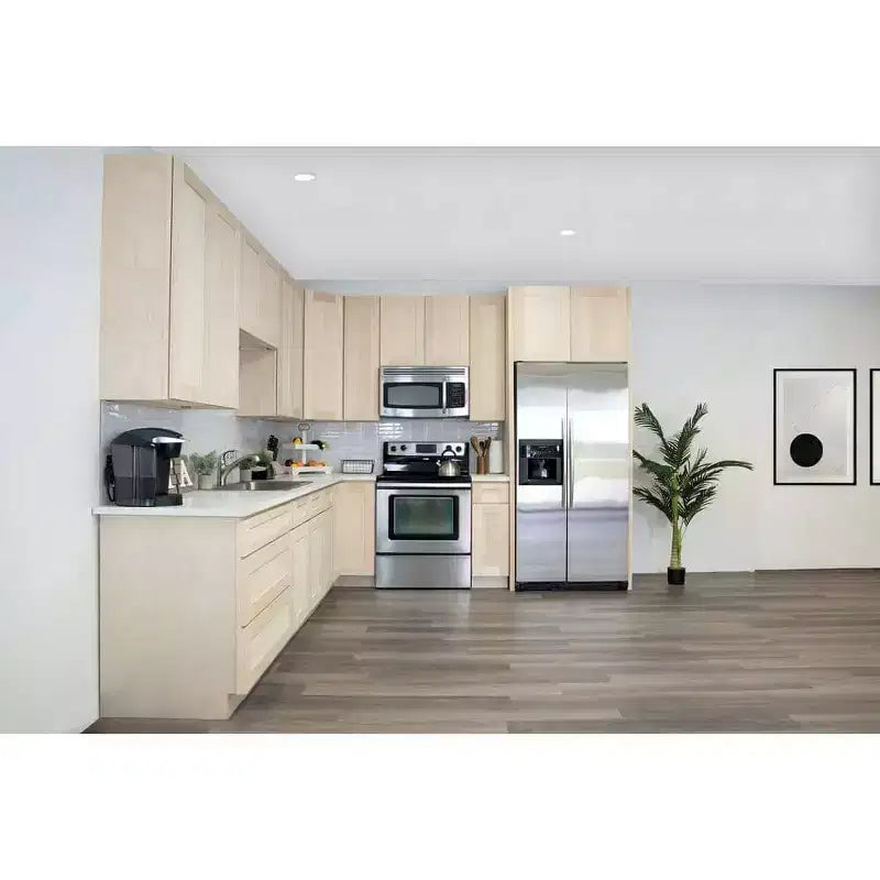 CASAINC 36 in. W x 34.5 in. H x 24 in. D 2-Drawer Base Kitchen Cabinet  Soft-Close, Plywood Frame - Ready to Assemble
