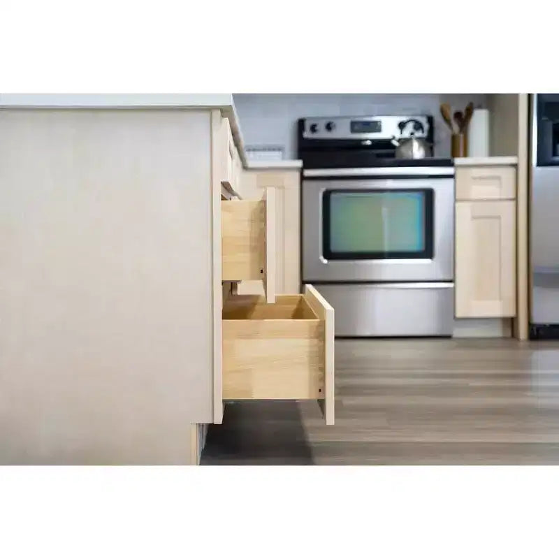 CASAINC 36 in. W x 34.5 in. H x 24 in. D 2-Drawer Base Kitchen Cabinet  Soft-Close, Plywood Frame - Ready to Assemble