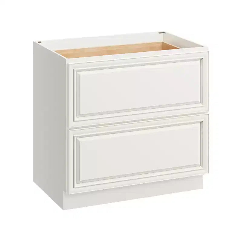 CASAINC 36 in. W x 34.5 in. H x 24 in. D 2-Drawer Base Kitchen Cabinet  Soft-Close, Plywood Frame - Ready to Assemble