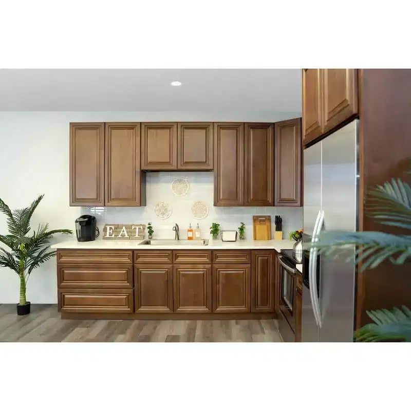 CASAINC 36 in. W x 34.5 in. H x 24 in. D 2-Drawer Base Kitchen Cabinet  Soft-Close, Plywood Frame - Ready to Assemble