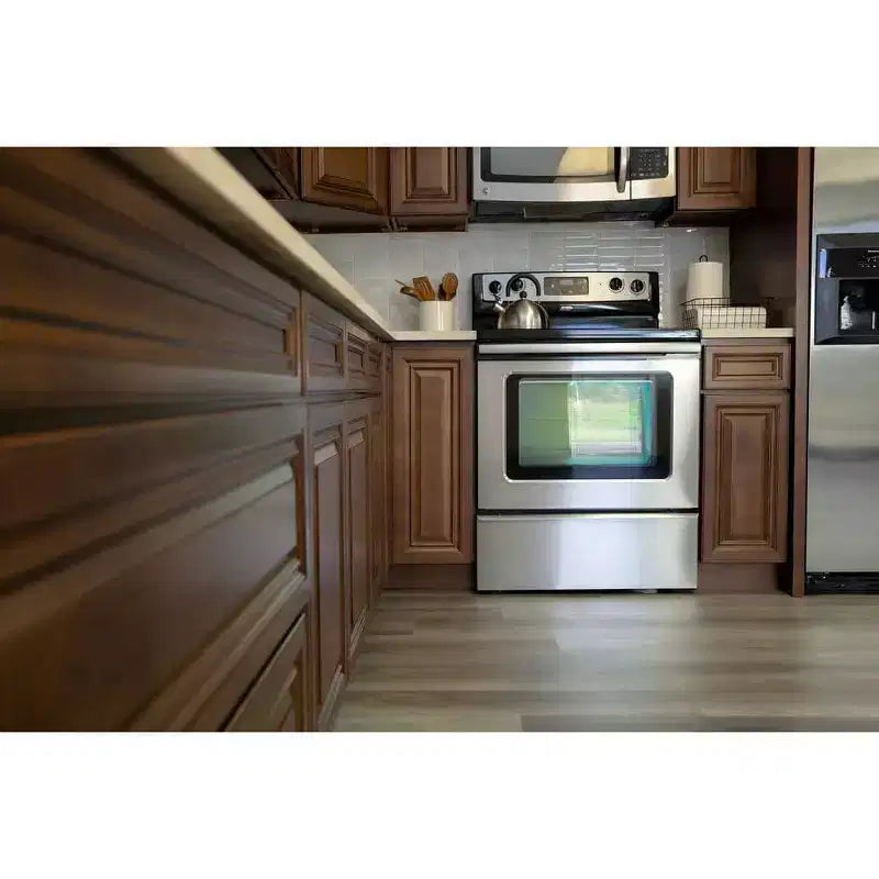CASAINC 36 in. W x 34.5 in. H x 24 in. D 2-Drawer Base Kitchen Cabinet  Soft-Close, Plywood Frame - Ready to Assemble