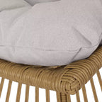 Christopher Knight Home Caryl Outdoor Wicker Chair and Side Table Set with Cushion