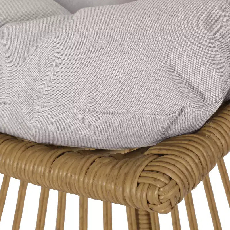 Christopher Knight Home Caryl Outdoor Wicker Chair and Side Table Set with Cushion