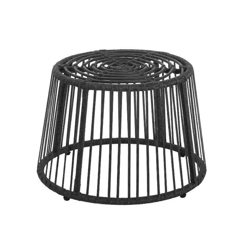 Christopher Knight Home Caryl Outdoor Wicker Chair and Side Table Set with Cushion