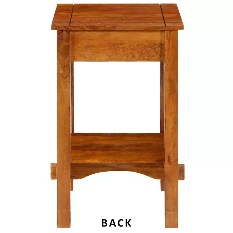 Royal Hampton Spacious Mango Wood with Slatted Side Panels Telephone Stand