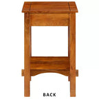 Royal Hampton Spacious Mango Wood with Slatted Side Panels Telephone Stand