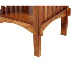 Royal Hampton Spacious Mango Wood with Slatted Side Panels Telephone Stand