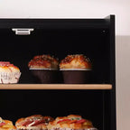 Double Layer Large Bread Box for Kitchen Counter, Large Capacity Bread Storage Container Bread Box