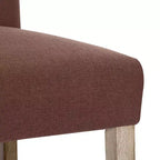 WestinTrends Hayes 29 Tabouret de bar rembourré en tissu de lin (Lot de 3), Gris antique, Marron