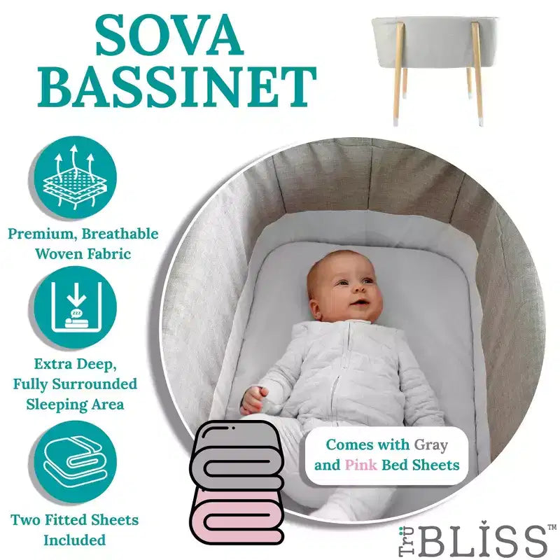 TruBliss SOVA Bassinet - Newborn to 5 months