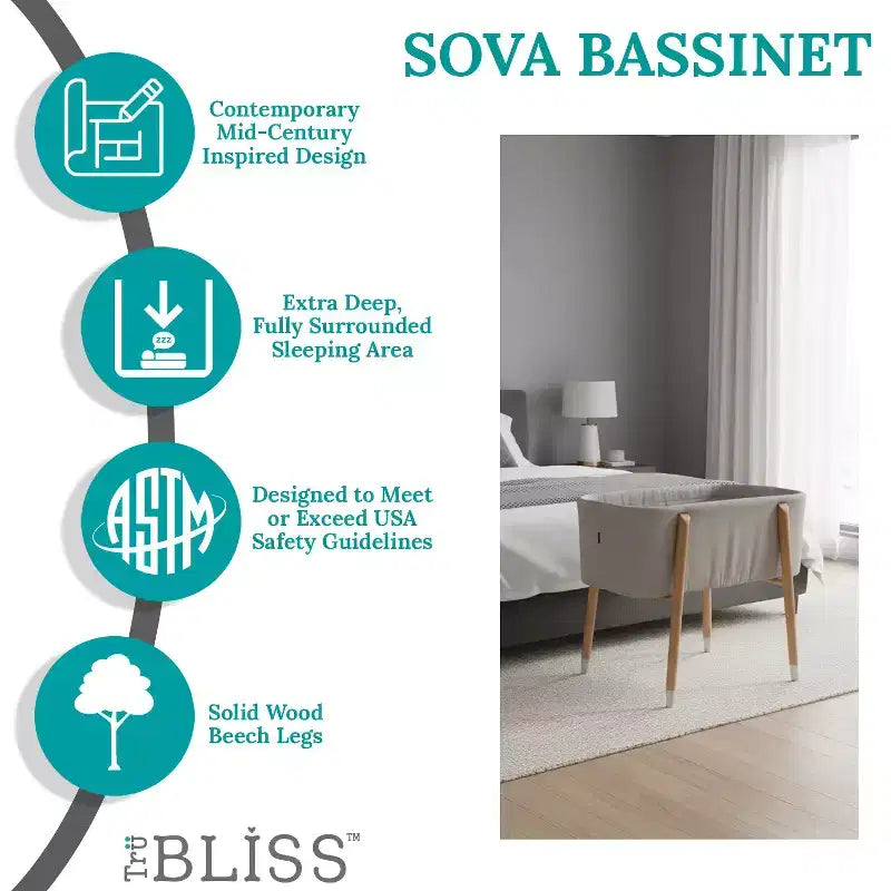 TruBliss SOVA Bassinet - Newborn to 5 months