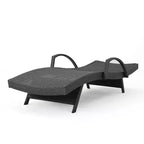 Christopher Knight Home Salem Ensemble de 3 chaises longues réglables en osier avec table d'appoint