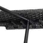 Christopher Knight Home Salem Ensemble de 3 chaises longues réglables en osier avec table d'appoint