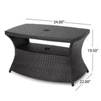 Christopher Knight Home Salem Ensemble de 3 chaises longues réglables en osier avec table d'appoint