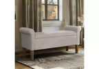 Okak Accent Lift-Top Wooden Ottoman Bench with Two Side Arms,Upholstered Shoe Bench Storage Bench for Living Room,Bedroom