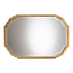 Miroir mural décoratif Pacino de Baxton Studio, finition feuille d'or antique