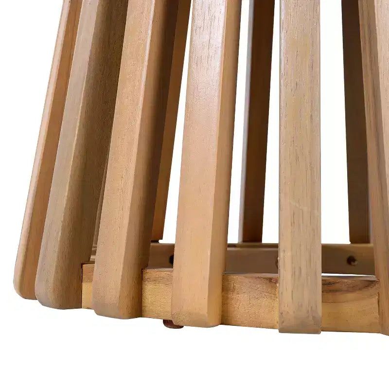 Christopher Knight Home Kairos Ensemble de 3 chaises de jardin de style transitionnel en bois d'acacia avec table d'appoint ronde