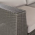 Christopher Knight Home Santa Rosa Outdoor Wicker 4 Seater Chat Set with Cushions