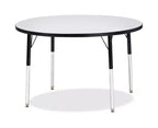 Jonti-Craft Berries Adult Height Color Edge Round Table 42 x 42 in Black