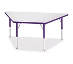 Jonti-Craft Berries Elementary Height Prism Edge Trapezoid Table 30 x 60 in Purple