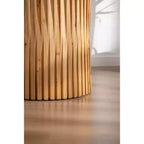 Okak Cylinder Coffee & Side Tables with Textured Barrel Design Mid-Century Modern, Industrial, Brutalist Styles 16 or 24H (Set of 1 or 2)