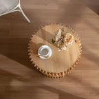 Okak Cylinder Coffee & Side Tables with Textured Barrel Design Mid-Century Modern, Industrial, Brutalist Styles 16 or 24H (Set of 1 or 2)