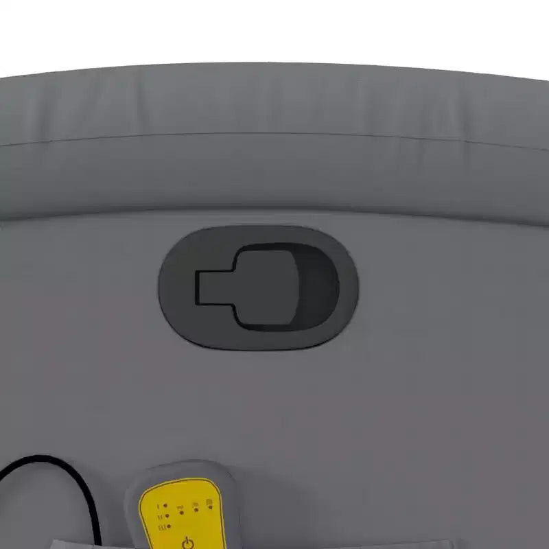vidaXL Fauteuil inclinable de massage et releveur électrique en similicuir gris avec inclinaison manuelle – Siège confortable pour personnes âgées pour salon