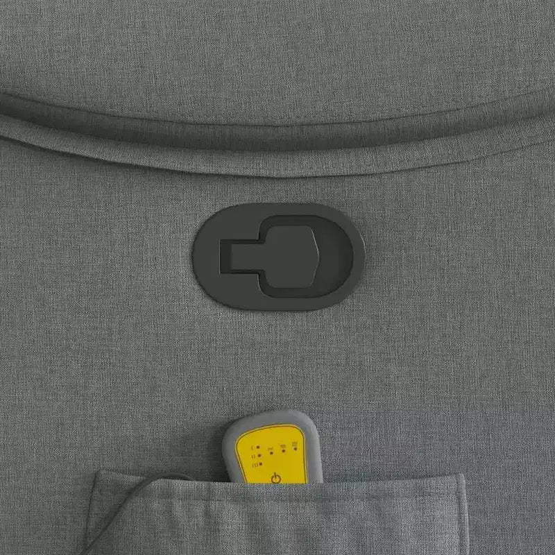 vidaXL Fauteuil inclinable de massage Gris foncé