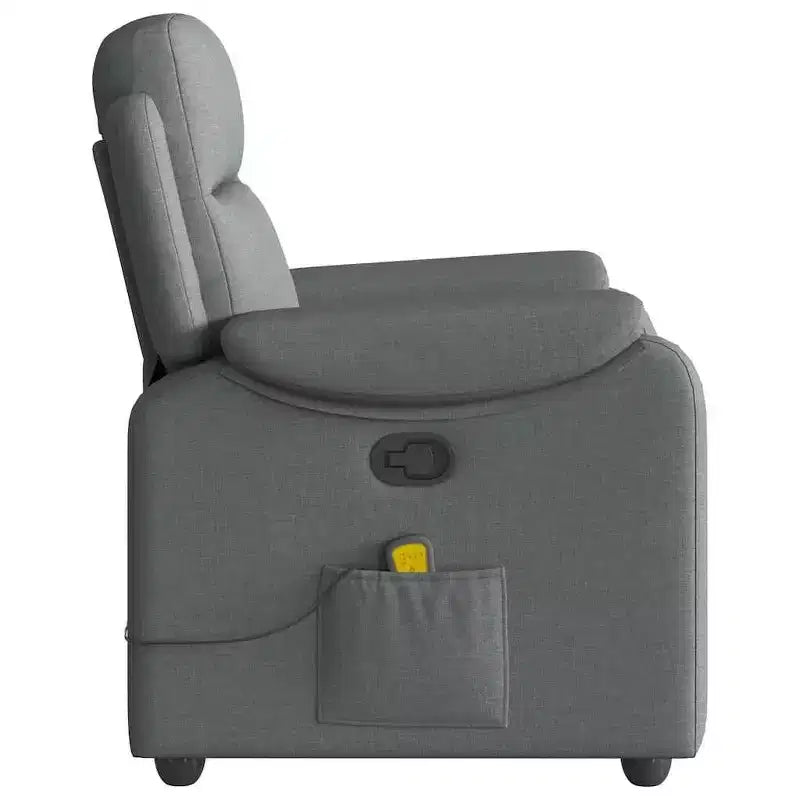 vidaXL Fauteuil inclinable de massage Gris foncé