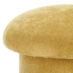 Ottoman Dreid Round Top - OTT1305 - Moutarde - Safavieh