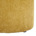 Ottoman Dreid Round Top - OTT1305 - Moutarde - Safavieh