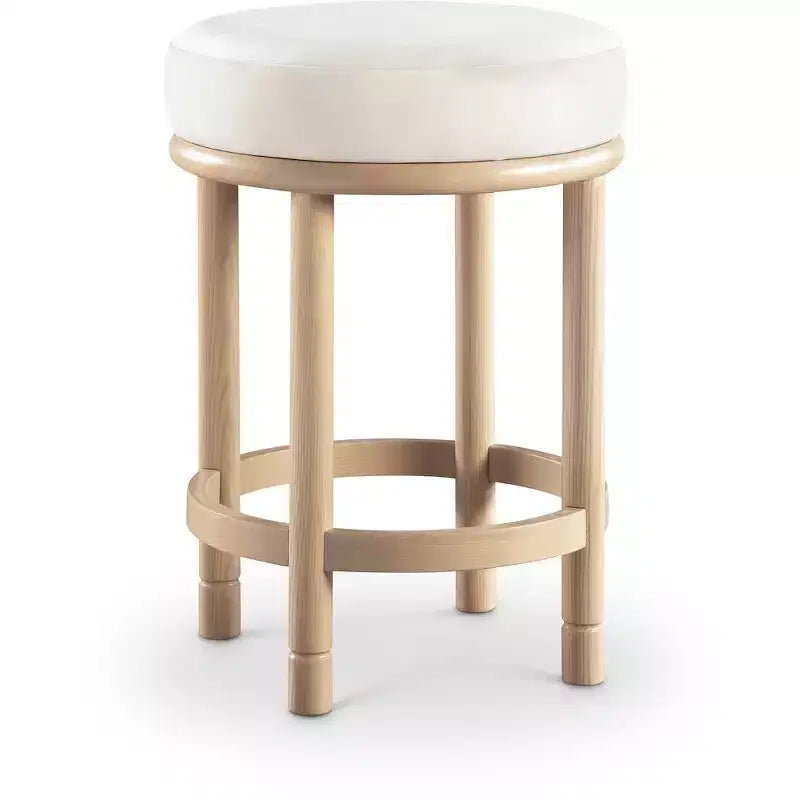 Meridian Furniture,Monette Cream Velvet Counter Stool