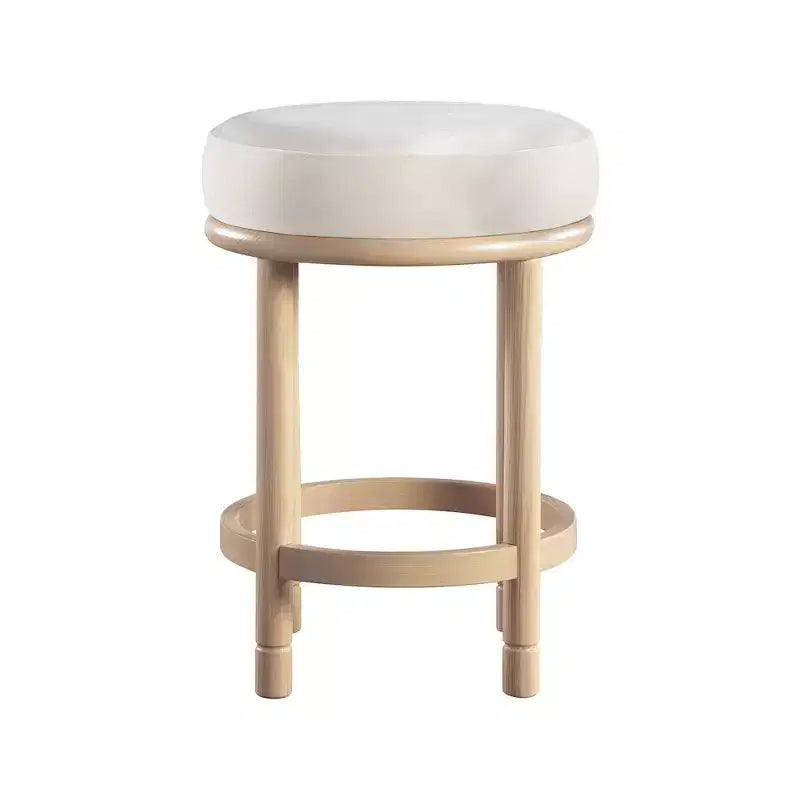 Meridian Furniture, Tabouret de comptoir Monette en velours crème