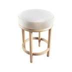 Meridian Furniture, Tabouret de comptoir Monette en velours crème