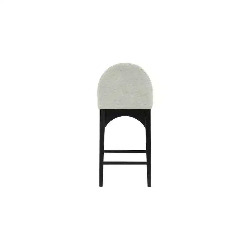 Meridian Furniture,Waldorf Mint Chenille Fabric Stool