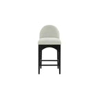 Meridian Furniture,Waldorf Mint Chenille Fabric Stool