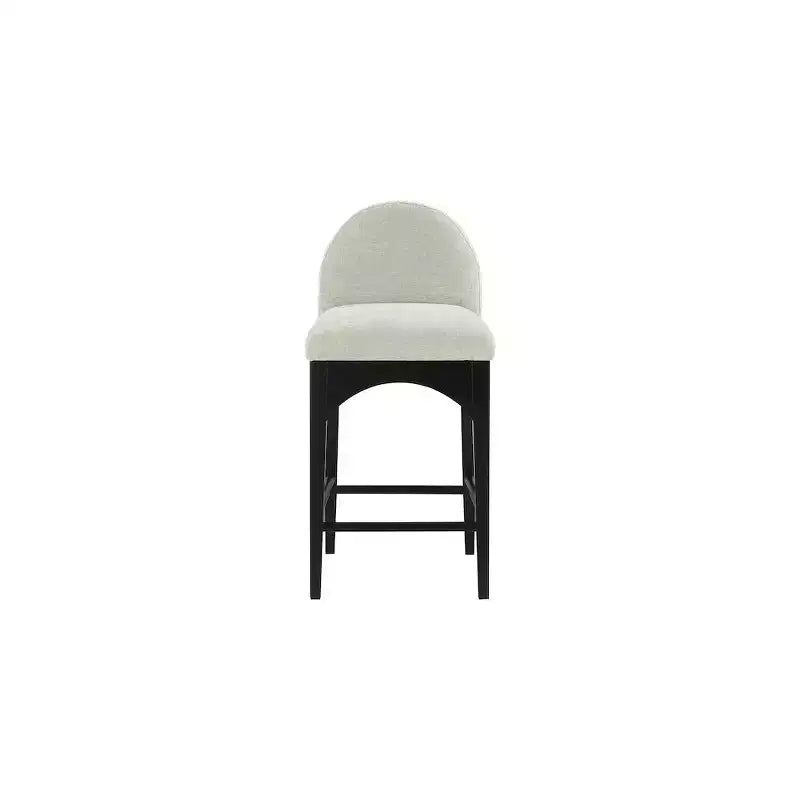 Meridian Furniture,Waldorf Mint Chenille Fabric Stool