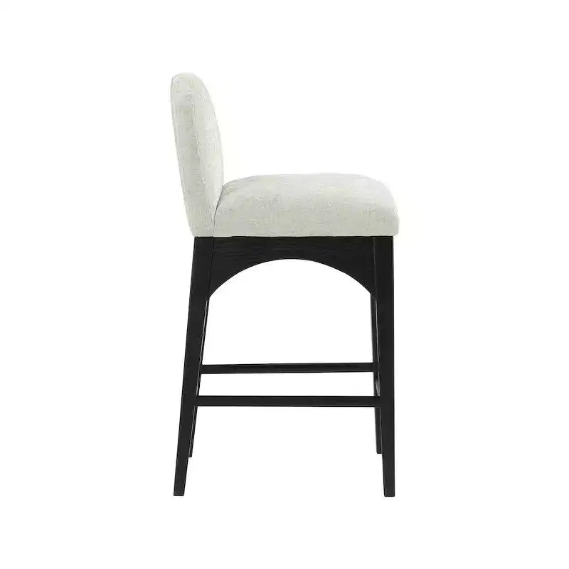 Meridian Furniture,Waldorf Mint Chenille Fabric Stool