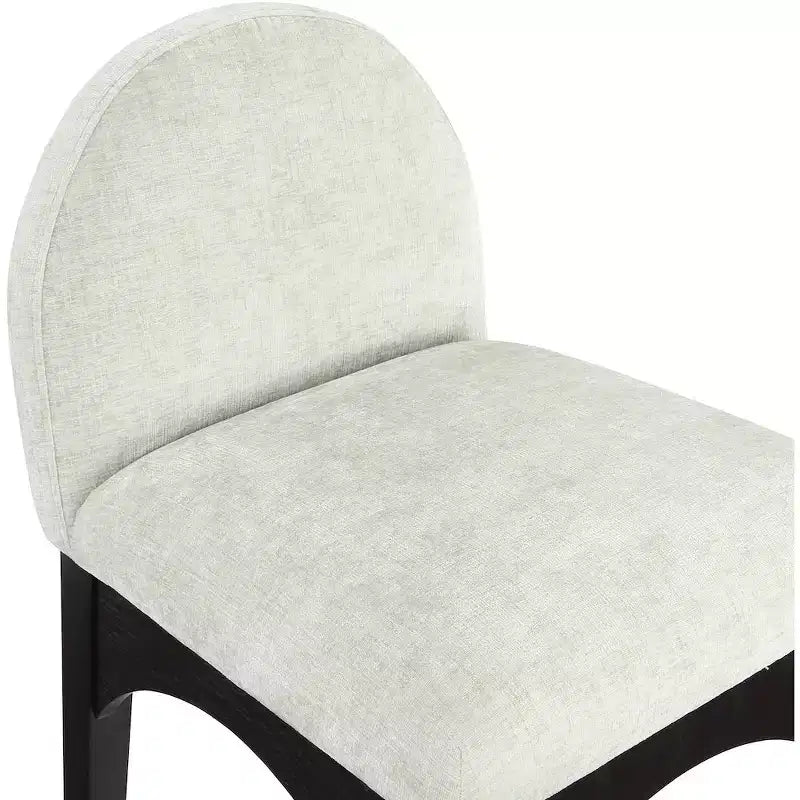 Meridian Furniture,Waldorf Mint Chenille Fabric Stool