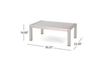 GDFStudio George Outdoor Patio Aluminum 4 Seater Chat Set with Cushions