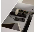 Table de chevet HomeStock avec station de recharge et tiroirs