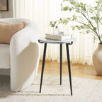 Hesse Marble Side Table - ACC3732A - Grey/Black - Safavieh