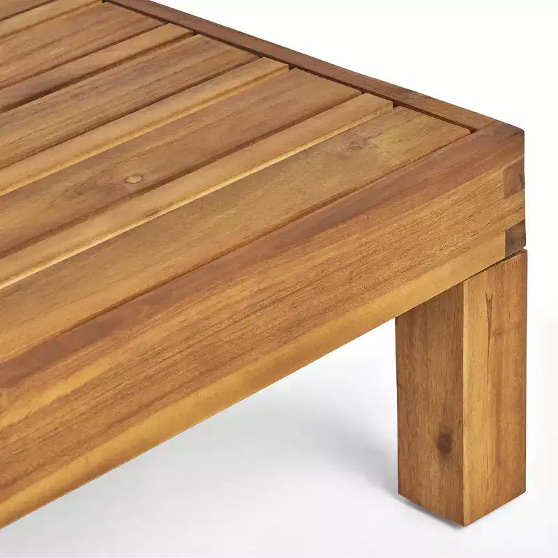 Christopher Knight Home Daniel, ensemble de 5 meubles d'extérieur modulaires en bois d'acacia avec coussins résistants à l'eau