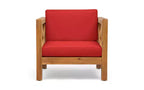 Christopher Knight Home Daniel, ensemble de 5 meubles d'extérieur modulaires en bois d'acacia avec coussins résistants à l'eau