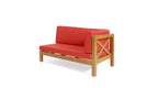 Christopher Knight Home Daniel, ensemble de 5 meubles d'extérieur modulaires en bois d'acacia avec coussins résistants à l'eau