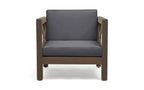 Christopher Knight Home Daniel, ensemble de 5 meubles d'extérieur modulaires en bois d'acacia avec coussins résistants à l'eau